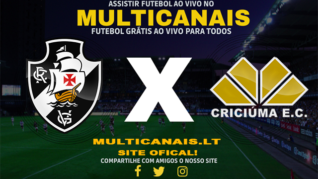 Assistir Vasco x Criciúma AO VIVO Online 27/04/2024